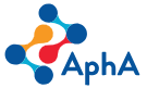 Blue red and orange logo with blue and grey wording